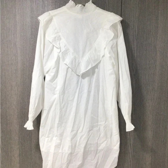 French Connection White Long Sleeve Dress - Picture 2 of 4